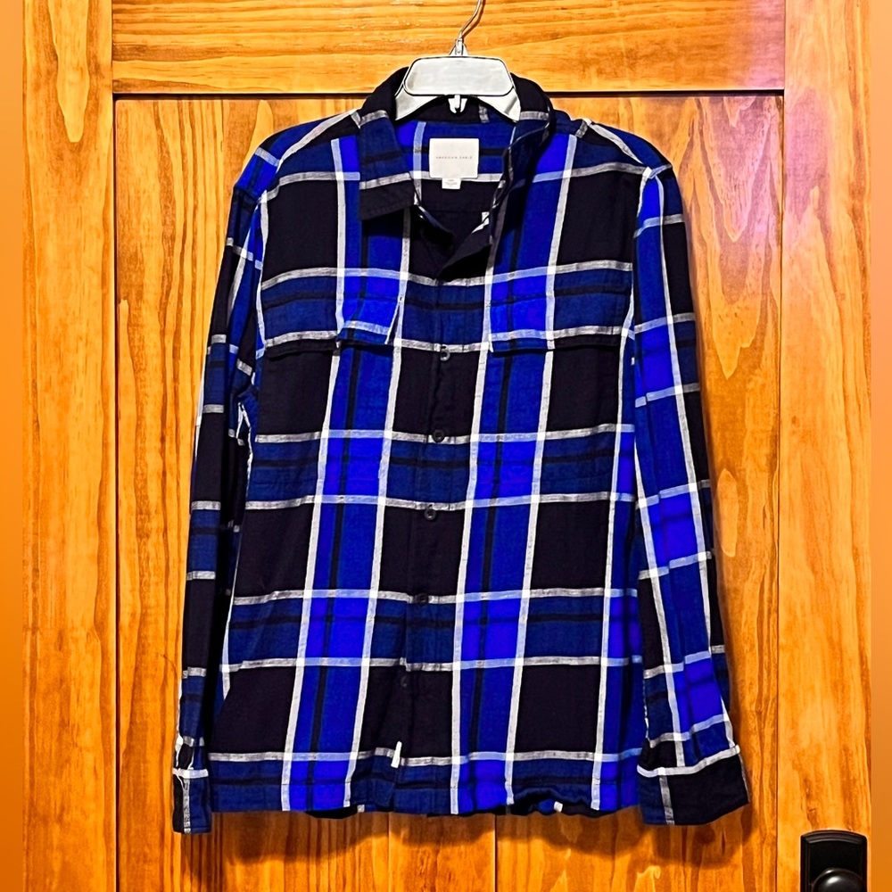 Blue American Eagle Flannel